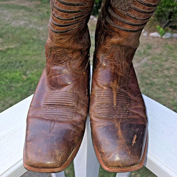 Ariat Circuit Patriot USA Flag Cowboy Boots 11.5D Western Ranch Cowboycore main image 11